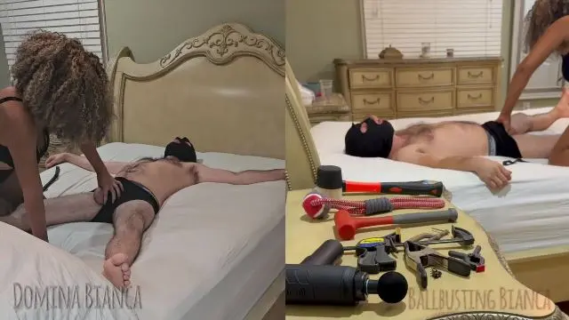 Poster: Ballbusting Bianca: ballbusting fendom - Ballbusting Tools Galore denied orgasm