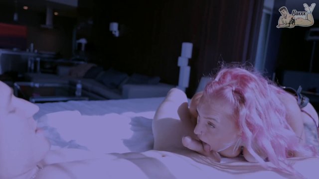 Poster: Baxxx Cumshots - Her First time Pegging - With Natalie Brooke