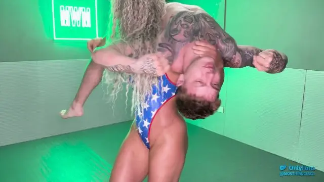 Poster: Empress Sheena: female wrestling femdom - Sheena Beastyboy's Wrestling Crush