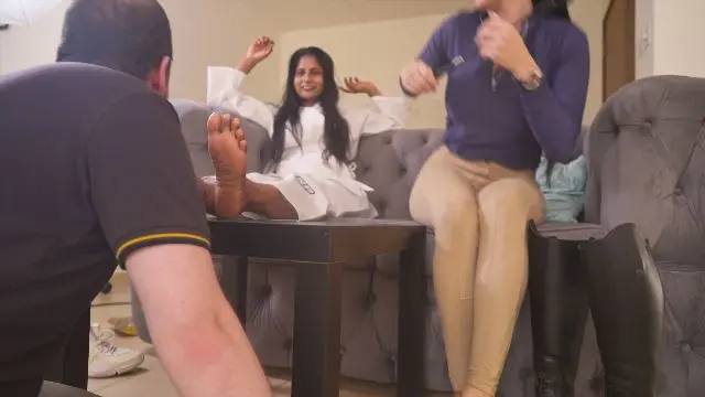 Poster: Lovely Laugh Tickling: feetworship femdom - Rakhanna is the new boss in town