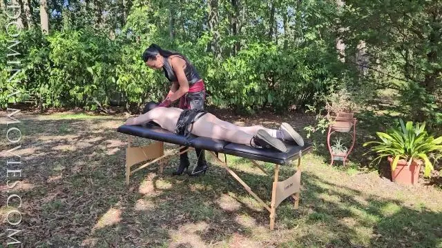 Poster: MADAME CATARINA - CRUELEST BEAUTY: mistress caning man - The Housebreaker-istress - Chapter THREE