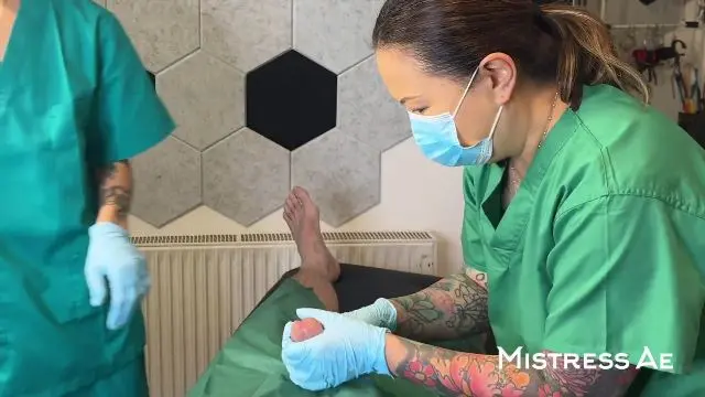 Poster: MistressAe medical clinic femdom - Double Domme Medfet sounding exam and treatments with Madame Li Ying and our patient Poster: MistressAe medical clinic femdom - Double Domme Medfet sounding exam and treatments with Madame Li Ying and our patient