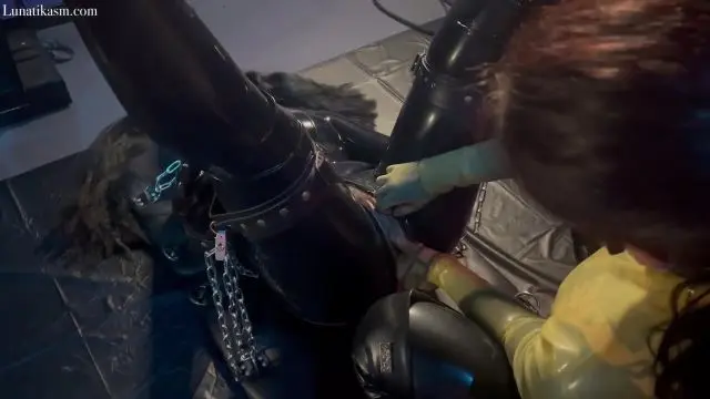 Poster: Mistress Lunatika: femdom bondage leather - Latex Fuck Doll