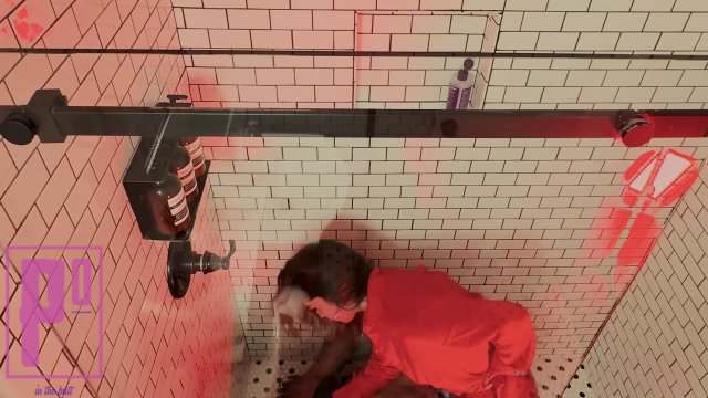 Poster: PeggingOnly Shower - Guest Room Shower Pegging Quickie