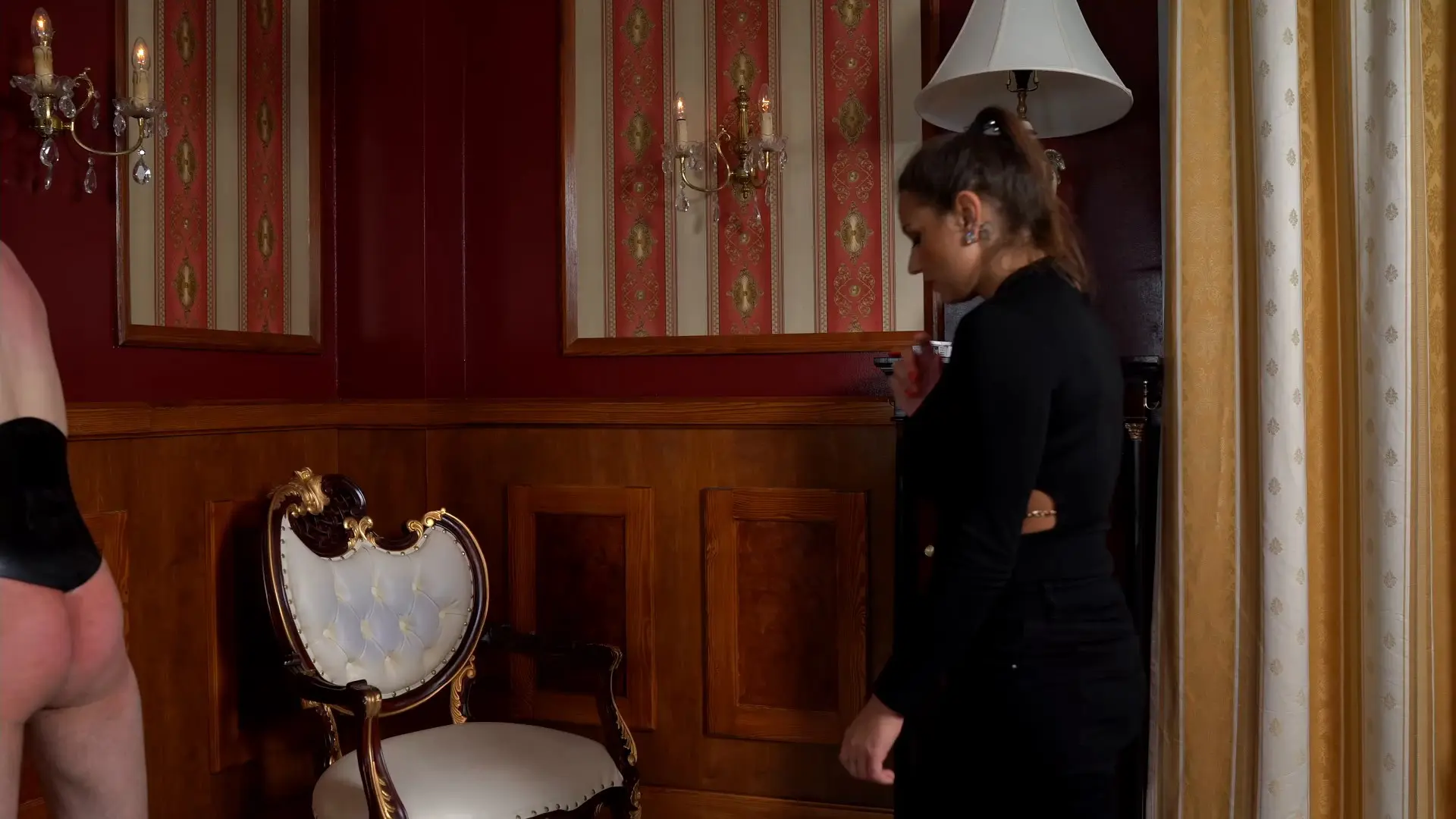 Poster: SADO LADIES Femdom Clips mistress whipping male slave - Maenadas Play Part 4 (FULL HD)