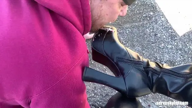 Poster: ServeSkylar: bi femdom humiliation - Publicly Humiliated by Alpha Couple