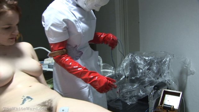 Poster: The White Ward Helpless - Helpless Patient Restrained for a Sinister Ward Examination